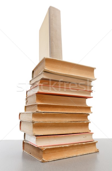 Edad libros uno pie Foto stock © icefront