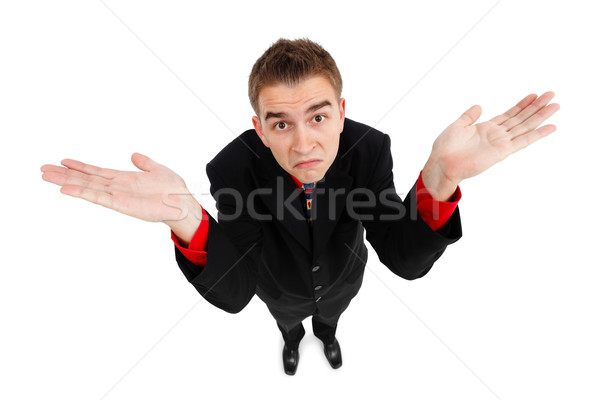 Young man with doesn't know gesture Stock photo © icefront