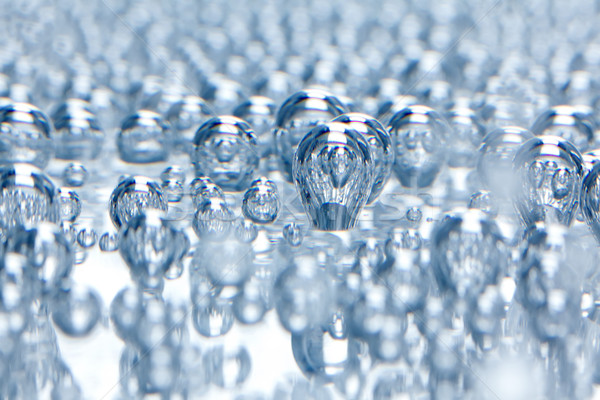 Agua mineral burbujas macro carbono fondo vidrio Foto stock © icefront