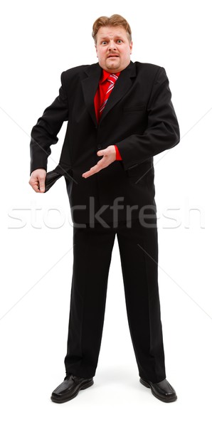 Poor man showing empty pocket Stock photo © icefront