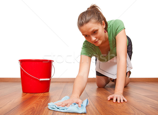 Stock photo: Woman getting tired