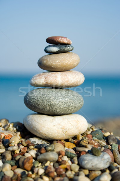 Stacked pebbles Stock photo © icefront