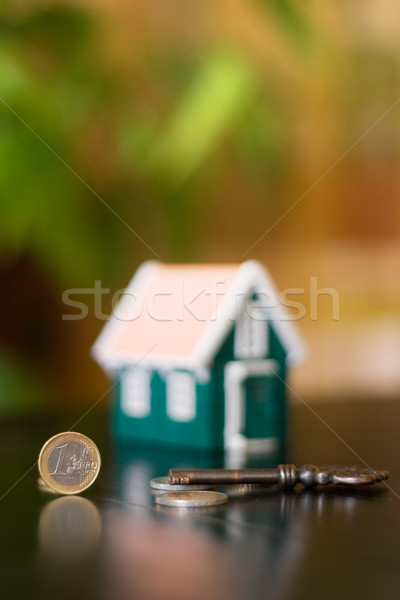 Spullen manier huis sleutel succes geld Stockfoto © icefront