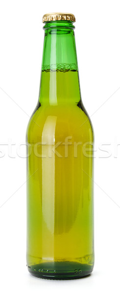 Grünen Bierflasche weiß Bier Hintergrund cool Stock foto © icefront