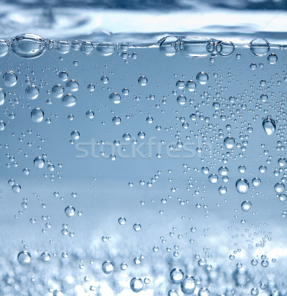 Vue de côté eau minérale bulles surface eau gaz [[stock_photo]] © icefront