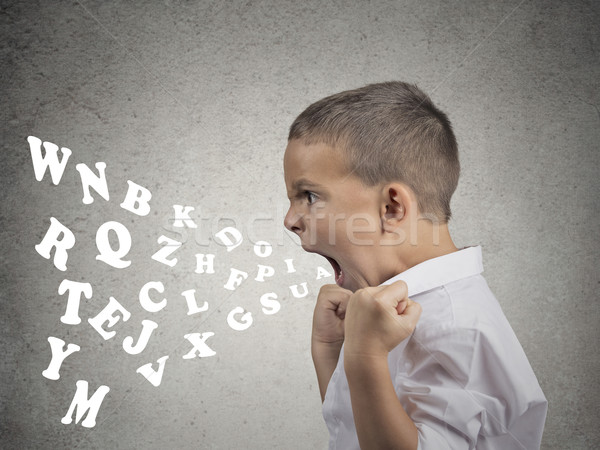 Angry child screaming Stock photo © ichiosea