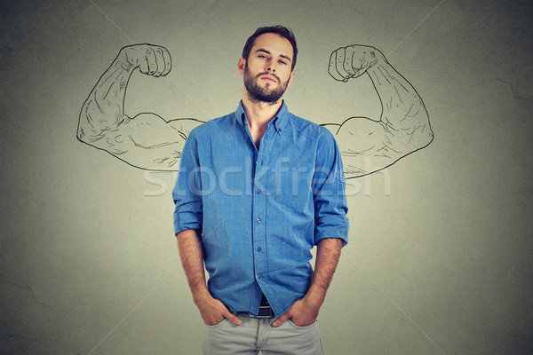 Strong man, self confident young entrepreneur Stock photo © ichiosea