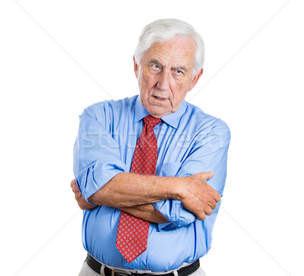 Oude man portret ouderen uitvoerende Stockfoto © ichiosea