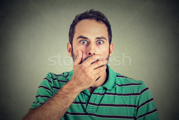 Concerned scared man Stock photo © ichiosea