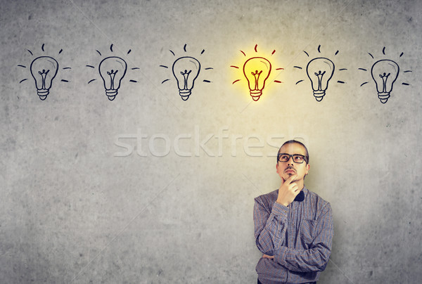 Man contemplating on creative ideas Stock photo © ichiosea