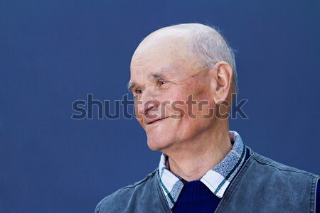 old man keenly listening Stock photo © ichiosea