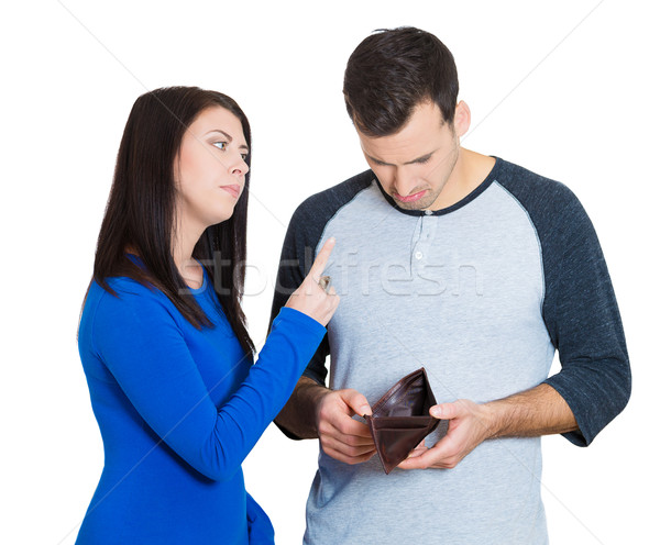 woman mad about husband spending  Stock photo © ichiosea