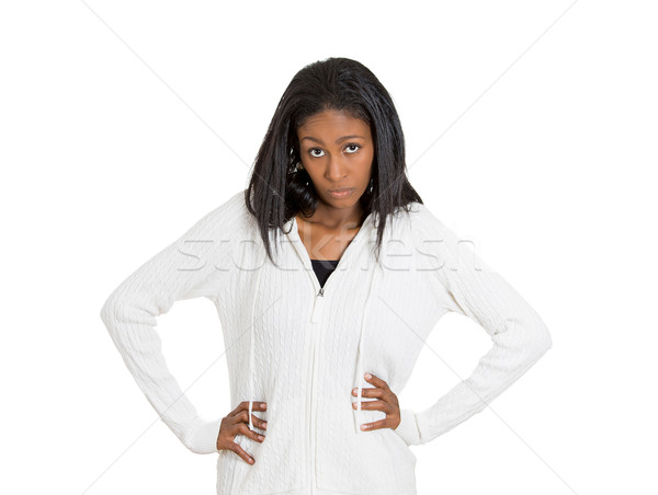 сердиться женщину плохо отношение изолированный белый Сток-фото © ichiosea