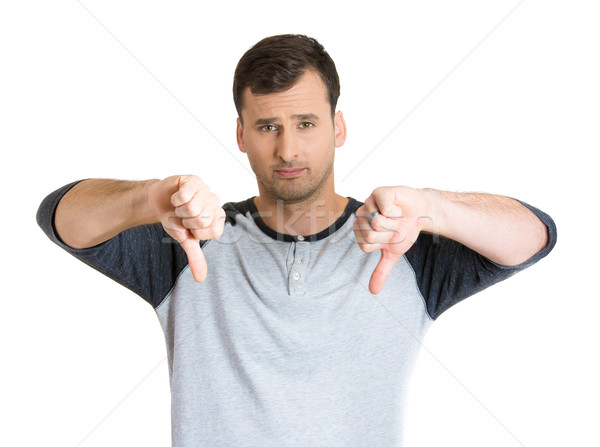 man showing thumbs down sign Stock photo © ichiosea
