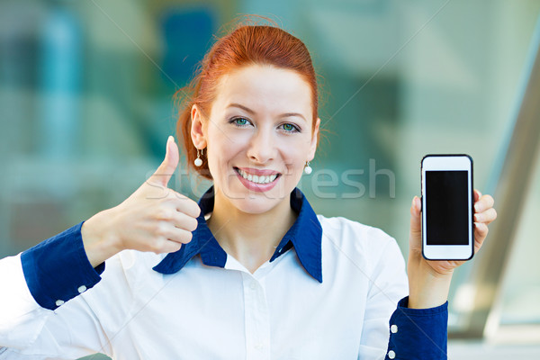 Foto stock: Feliz · mulher