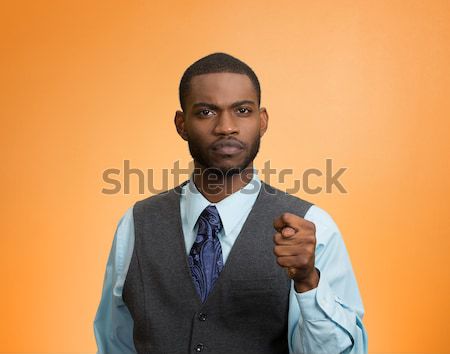 Foto stock: Ejecutivo · hombre · escuchar · corazón · primer · plano · retrato