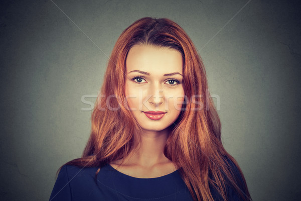 Retrato bastante feliz mulher sorrindo cabelo beleza Foto stock © ichiosea