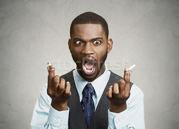 Man finally says no to smoking Stock photo © ichiosea