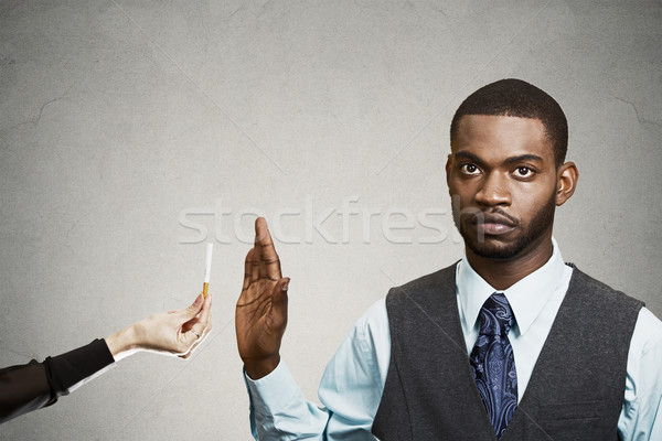 Man says no to smoking Stock photo © ichiosea