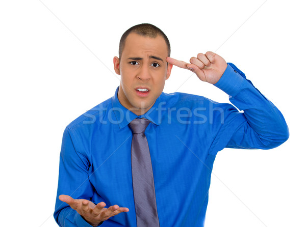 Man asking: are you crazy? Stock photo © ichiosea