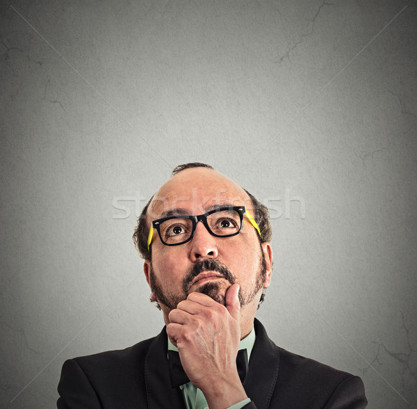 [[stock_photo]]: Homme · pense · portrait