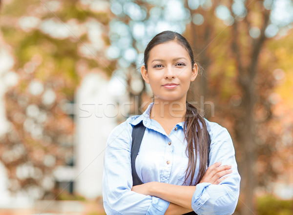 business woman professional isolated outside indian fall background Stock photo © ichiosea