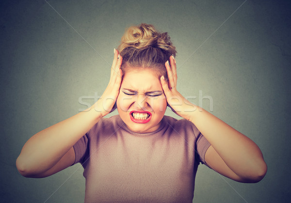 stressed out young woman Stock photo © ichiosea