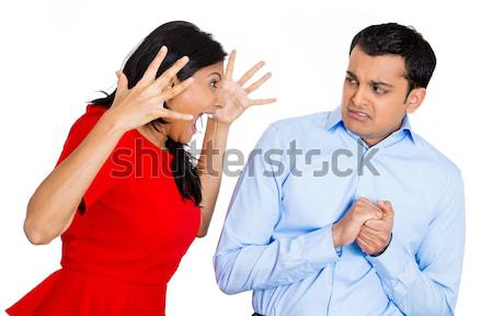couple unwilling to listen to each other Stock photo © ichiosea