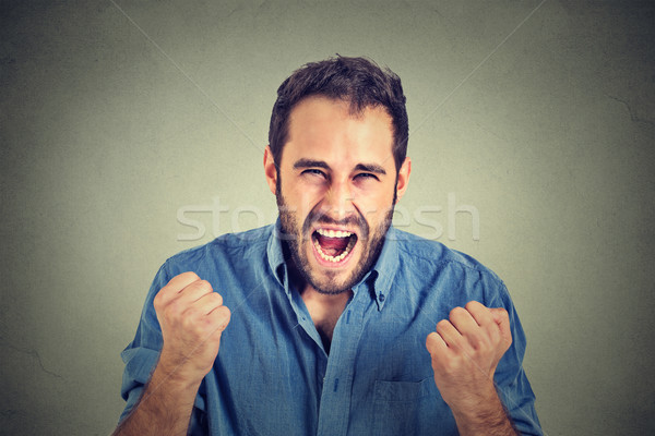 portrait of young angry man screaming  Stock photo © ichiosea