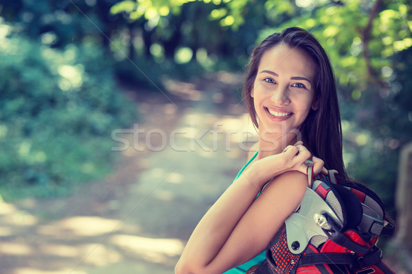 Portrait of a pretty happy woman, smiling Stock photo © ichiosea