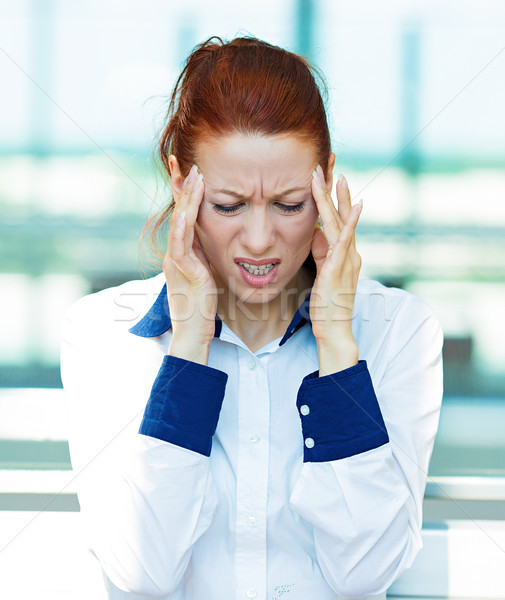 Stressed business woman Stock photo © ichiosea