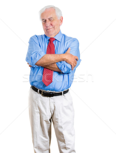 old man with skeptical attitude Stock photo © ichiosea
