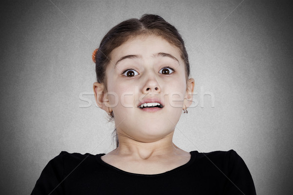 Portrait peur petite fille jeunes [[stock_photo]] © ichiosea