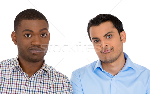 Stock photo: two skeptical men