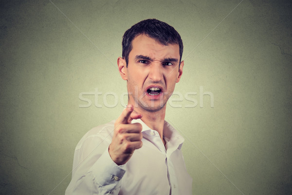 portrait of a angry young man Stock photo © ichiosea