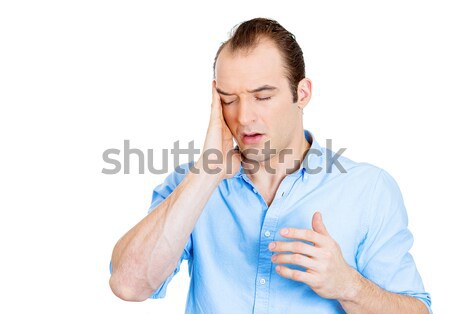 Stressed man with headache Stock photo © ichiosea