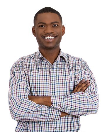 Stock photo: confident smiling male student