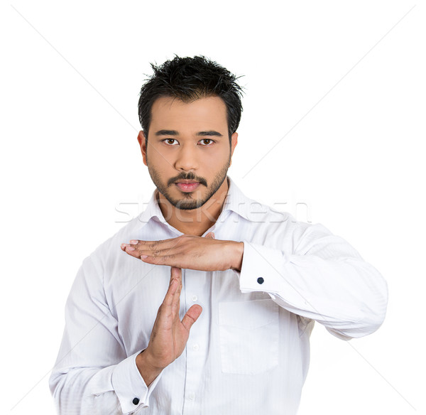 man showing time out gesture Stock photo © ichiosea