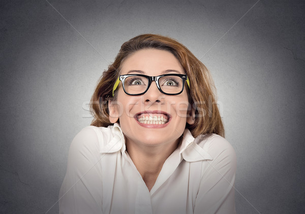 super excited girl looking up  Stock photo © ichiosea