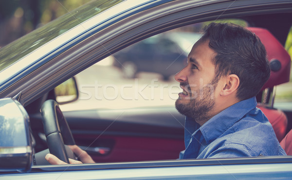 Side profile angry driver. Negative human emotions face expression
 Stock photo © ichiosea