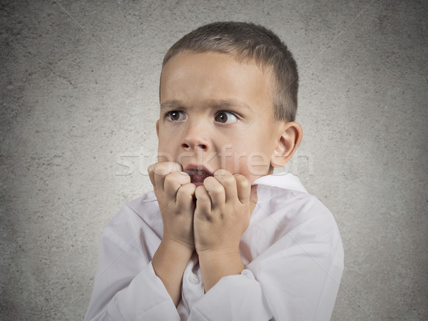 Nervoso ansioso bambino ragazzo mordere Foto d'archivio © ichiosea
