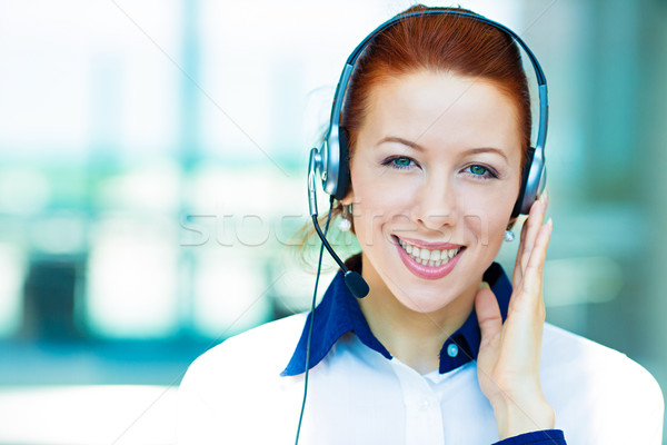 Customer service representative with hands free device Stock photo © ichiosea