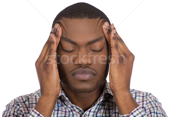 stressed out guy with a bad head ache Stock photo © ichiosea