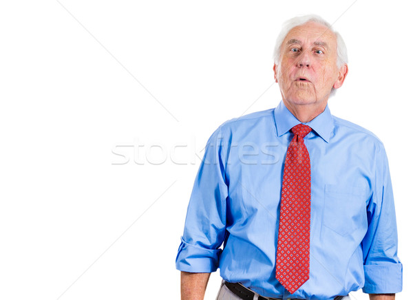 astonished old man Stock photo © ichiosea