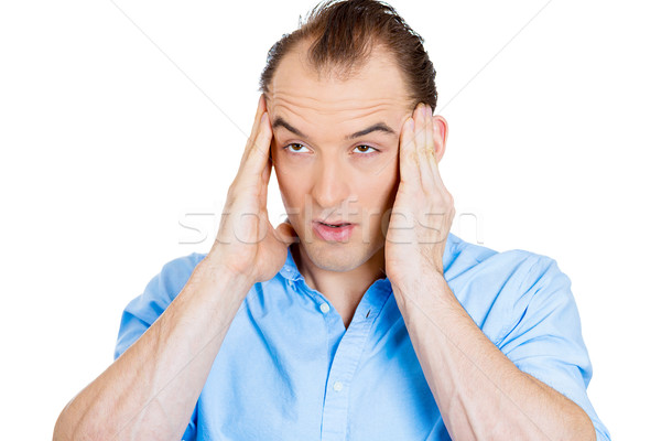 Stressed man with headache Stock photo © ichiosea