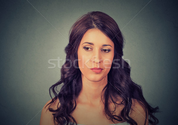 confused skeptical woman thinking about past Stock photo © ichiosea