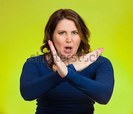 Surprised happy businesswoman  Stock photo © ichiosea