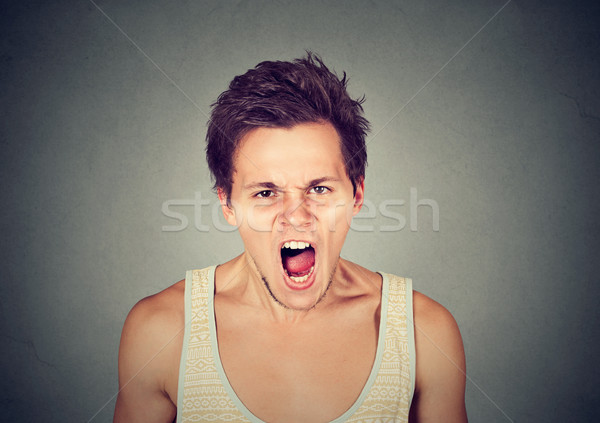 young angry man screaming Stock photo © ichiosea
