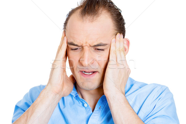 Stressed man with headache Stock photo © ichiosea