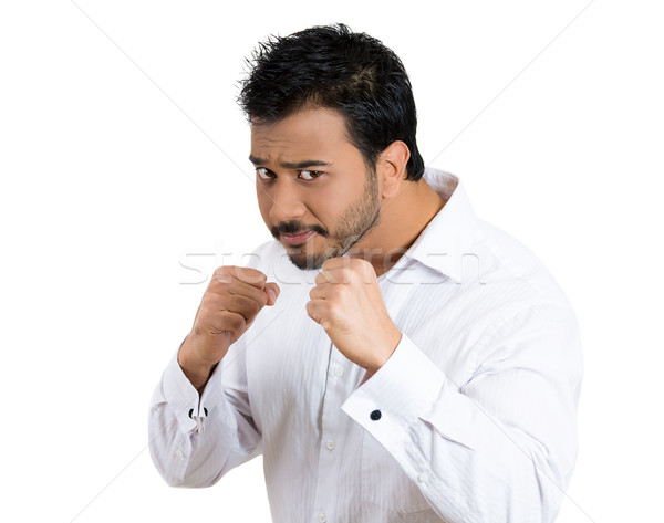 upset man ready to punch Stock photo © ichiosea